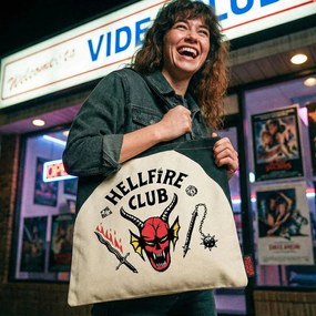 Stranger Things Hellfire Club shopping bag, bevásárlótáska 40 cm