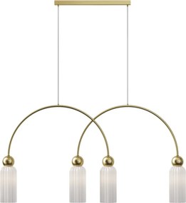 MAYTONI MOD302PL-04W ANTIC Többágú Függesztett Lámpa Fehér, Arany E14 IP20