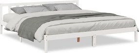 vidaXL fehér tömör fenyő extra hosszú ágykeret matrac nélkül 200x210cm