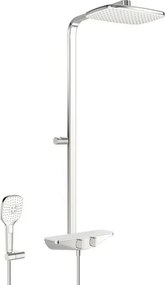 Hansa Emotion zuhanyrendszer termosztatikus csapteleppel fehér / króm 5865017182