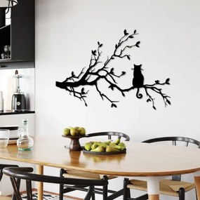 Fali dekoráció 80x50 cm ág fém