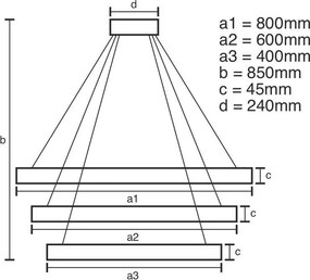 LED világítás + vezérlés 220W - J4329/G