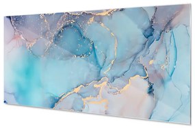 Wallplex konyhahátfal Light Blue Marble (Méret: 60x180)