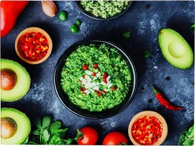 Üveg vágódeszka 20x30 cm Zöldség edzett Higiénikus Erős