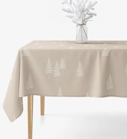 Goldea szögletes terítő  erős pamutból - északi fenyők 100 x 140 cm