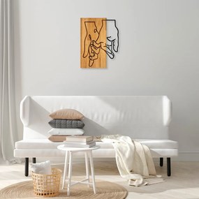 Fém fali dekoráció, 45×58 cm