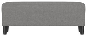 sötétszürke szövet pad 100x35x41 cm