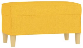 világossárga szövet pad 70x35x41 cm