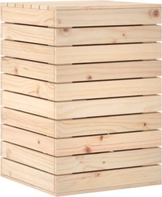 vidaXL tömör fenyőfa szennyeskosár 44 x 44 x 66 cm