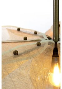 Markslöjd 108661 - Csillár zsinóron STYRKA 1xE27/40W/230V átm. 75 cm bézs