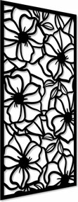 Áttört Fali Dekoráció Virágok 3D Falpanel Nappali Fali Triptichon