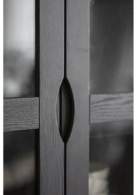 Barna tálalószekrény tölgyfa dekorral 82x185 cm Filippa – Rowico