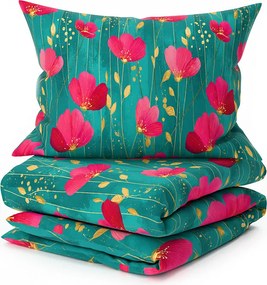 Pamut ágyneműhuzat VIVIDELLE POLY zöld Ágyneműhuzat mérete: 70 x 90 cm | 140 x 200 cm