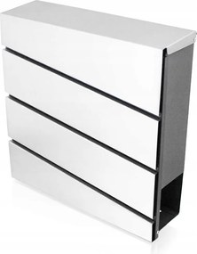 Acél design fali postaláda