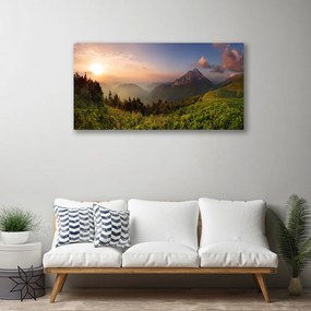 Vászonkép falra Mount Forest Nature 125x50 cm