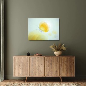 Kép - Sárga pillangó (üvegen) (70x50 cm)