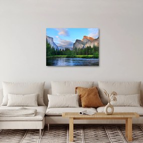 Egy vad hegyi táj képe (70x50 cm)