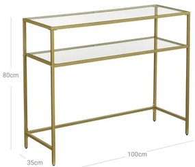 CIREL konzolasztal, arany