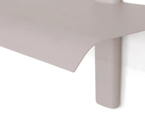 Szürkésbézs fém fali polc 28 cm Hola – Spinder Design