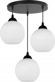 Mennyezeti Lámpa Függő Csillár Hármas Üveg Gömbök Konyhába Nappaliba Loft