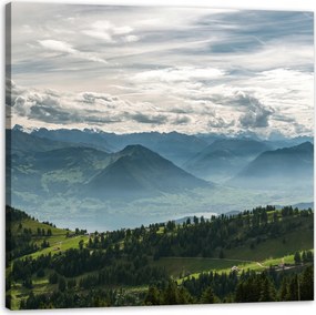 Vászonkép Hegyek Felhők Természet Erdők Természet 60X60 cm