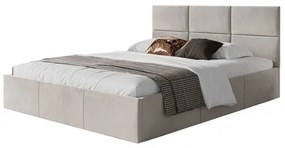 Kárpitozott ágy PORTO 140x200 cm Világos szürke