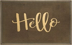 Lábtörlő gumi 45x75cm, Hello felirattal