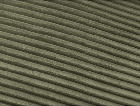 Zöld kordbársony kanapé mindennapos alvásra-kinyitható 240 cm Hugo – Bobochic Paris