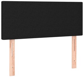 fekete szövet LED-es fejtámla 80 x 5 x 78/88 cm