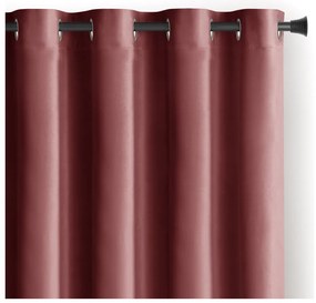 Rózsaszín bársony dimout (részleges sötétítő) függöny 140x270 cm Eyelets – Restilo