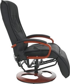 Masszázsfotel, fekete, ARTUŠ 2