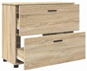 Fürdőszoba bútor szett 3 pcs sonoma tölgy 76.5 x 35 x 64 cm