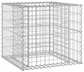 tömör fenyőfa kerti pad gabion kosárral
