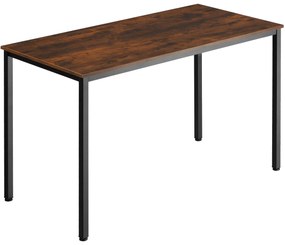 tectake 404419 íróasztal vanport 120x60x75,5cm - ipari sötét fa, rusztikus
