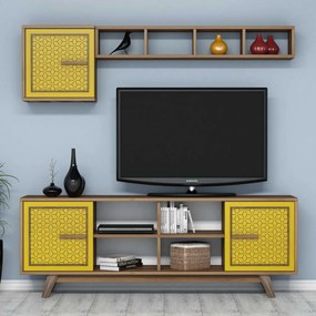 Ayla - Walnut, Yellow