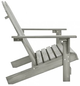 kétszemélyes szürke tömör fenyőfa kerti adirondack szék