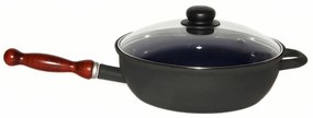 Sfinx Smalted pan with lid and wooden handle BSE,26 cm, 2.8 l