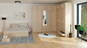 Szekrény, laminált DTD, tölgy sonoma, INVITA TYP 4