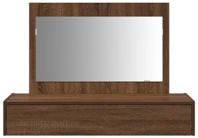 Fali öltözködő asztal Barna tölgy 100x40x70 cm