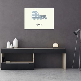 Üveg kép - Európa városai N⁰2 (70x50 cm)