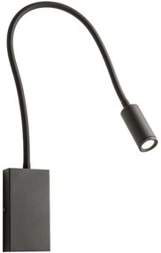 Redo 01-2755 - WALLIE LED flexibilis lámpa LED/3W/230V USB CRI 90 fekete