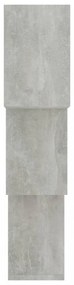 betonszürke kocka alakú szerelt fa fali polcok 68x15x68 cm
