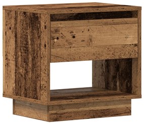 Éjjeli asztal 2 db Régi fa 45x34x45 cm Mérnökelt fa