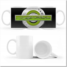 Nyomott mintás bögre Lime kompozíció Kerek