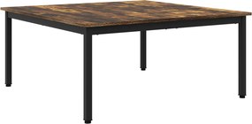 vidaXL Dohányzóasztal Füstös tölgy 100 x 100 x 45 cm Faanyag