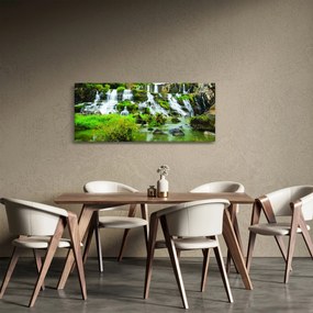 Kép - vízesés zöldövezetben (120x50 cm)