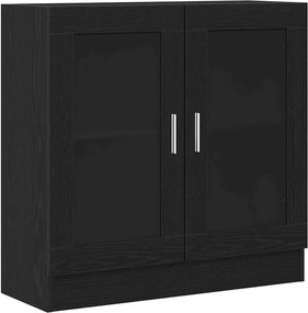 vidaXL Könyvespolc Fekete tölgy 82,5 x 30,5 x 80 cm Faanyag