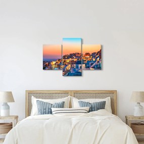 Kép - Santorini alkonyatkor (90x60 cm)
