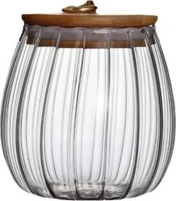 Üvegtartó RIBBE bambusz fedéllel 700 ml
