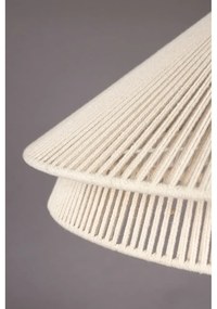 Fekete-fehér asztali lámpa textil búrával (magasság 62 cm) Elon – Dutchbone